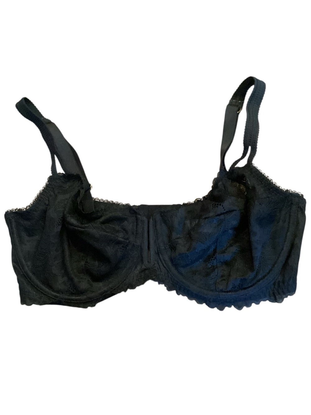 36DD Auden Unlined‎ Black Lace Balconette Underwire Bra